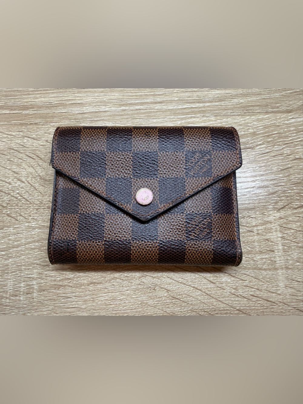 Louis Vuitton Victorine Wallet - Damier Ebene with Ballerina Interior *authentic